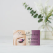 Kundengerechte Maskenbildner-Visitenkarte Visitenkarte (Stehend Vorderseite)