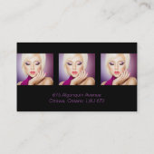 Kundengerechte Maskenbildner-Visitenkarte Visitenkarte (Rückseite)