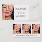 Kundengerechte Maskenbildner-Visitenkarte Visitenkarte (Vorne/Hinten)