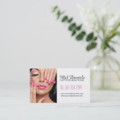 Kundengerechte Maskenbildner-Visitenkarte Visitenkarte (Stehend Vorderseite)