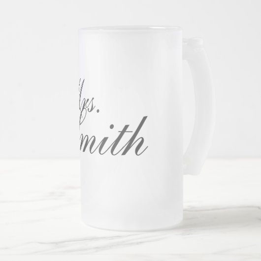 Kundengerechte mattierte mattglas bierglas (VorderseiteRechts)