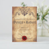 Kundengerechte mittelalterliche einladung (Stehend Vorderseite)