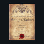 Kundengerechte mittelalterliche einladung<br><div class="desc">Mittelalterliche Hochzeitseinladung
Andere Teile des Sets: http://www.zazzle.com/arcueid/collections</div>