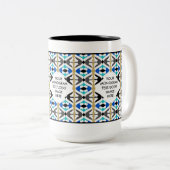 KUNDENGERECHTE MONOGRAMM-TASSE 4,1 ZWEIFARBIGE TASSE (VorderseiteRechts)