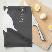 Kundengerechte niedliche Geist-Paare Küchentuch (Viertel Falte)