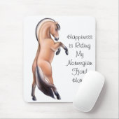 Kundengerechte norwegische Fjord-Pferdeerrichtung Mousepad (Mit Mouse)