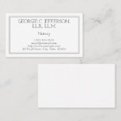 Kundengerechte Notar-Visitenkarte Visitenkarte (Vorne/Hinten)