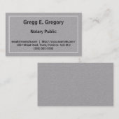 Kundengerechte Notars-Visitenkarte Visitenkarte (Vorne/Hinten)
