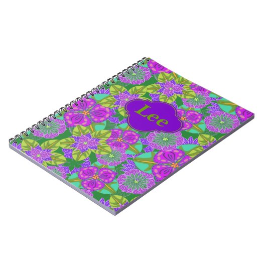 Kundengerechte Notizbuch-Nachtorchideen im Grün Notizblock (Linke Seite)