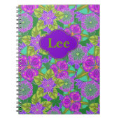 Kundengerechte Notizbuch-Nachtorchideen im Grün Notizblock (Vorderseite)