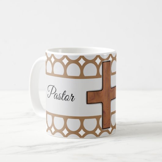 Kundengerechte Pastor-Anerkennungs-Tasse Kaffeetasse (Vorderseite Links)