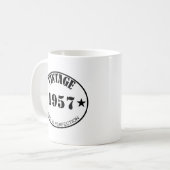Kundengerechte personalizable Vintage gealterte Kaffeetasse (Vorderseite Links)