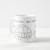 Kundengerechte Ploughshare-Schildkröten-Tasse Kaffeetasse (Vorderseite Links)