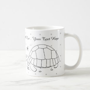 Kundengerechte Ploughshare-Schildkröten-Tasse Kaffeetasse