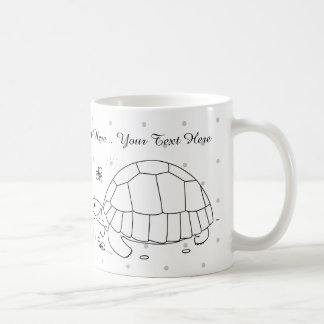 Kundengerechte Ploughshare-Schildkröten-Tasse Kaffeetasse