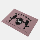 Kundengerechte Pudel-Tür-Matte (kontinentaler Fußmatte (Schrägansicht)