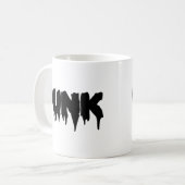 Kundengerechte "Punk" Tropfen-Schriftart-Tasse Kaffeetasse (Vorderseite Links)