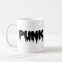 Kundengerechte "Punk" Tropfen-Schriftart-Tasse