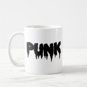 Kundengerechte "Punk" Tropfen-Schriftart-Tasse Kaffeetasse