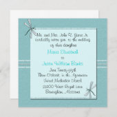 Kundengerechte quadratische Hochzeits-Einladung Einladung (Vorne/Hinten)