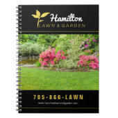 Kundengerechte Rasen-Sorgfalt und im Garten Notizblock (Vorderseite)