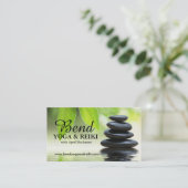 Kundengerechte Reiki Visitenkarten Visitenkarte (Stehend Vorderseite)