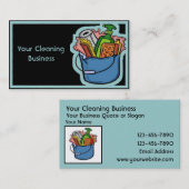 Kundengerechte Reinigungs-Visitenkarteschablone Visitenkarte (Vorne/Hinten)