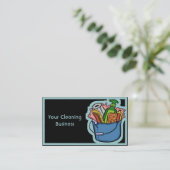 Kundengerechte Reinigungs-Visitenkarteschablone Visitenkarte (Stehend Vorderseite)