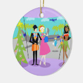 Kundengerechte Retro hawaiische Keramik Ornament (Links)