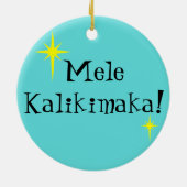 Kundengerechte Retro hawaiische Keramik Ornament (Hinten)