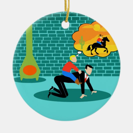 Kundengerechte Retro kleine Keramik Ornament (Vorne)