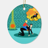 Kundengerechte Retro kleine Keramik Ornament (Links)