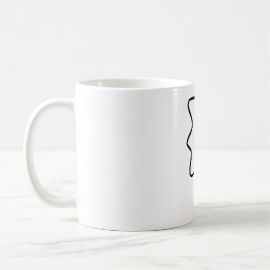 Kundengerechte Retro Pop-Kunst Zitat-Tasse Kaffeetasse (Links)
