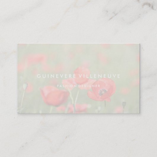 Kundengerechte romantische visitenkarte (Vorderseite)