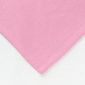 Kundengerechte rosa Pudel-Rock-Fleece-Decke Fleecedecke (Ecke)