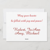 Kundengerechte rote Stechpalmenbeeren der Feiertagskarte (Rückseite)