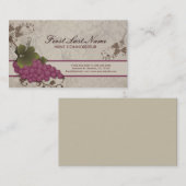 Kundengerechte Rotweinrebe-Visitenkarten Visitenkarte (Vorne/Hinten)