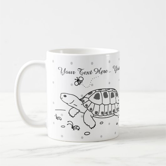 Kundengerechte russische Schildkröten-Tasse Kaffeetasse (Links)