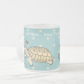 Kundengerechte russische Schildkröten-Tasse Mattglastasse (Vorderseite Links)