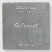 Kundengerechte Schiefer-Stein-Wein-Untersetzer Steinuntersetzer (Vorderseite)