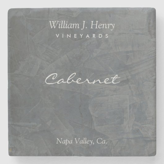 Kundengerechte Schiefer-Stein-Wein-Untersetzer Steinuntersetzer (Vorderseite)