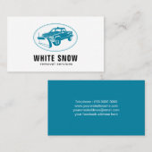 Kundengerechte Schnee-Pflug-Visitenkarte Visitenkarte (Vorne/Hinten)