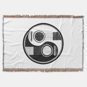 Kundengerechte schwarze Akustikgitarren Yin Yang Decke