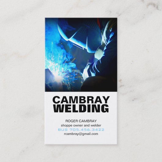 Kundengerechte Schweißens-Visitenkarten Visitenkarte (Vorderseite)