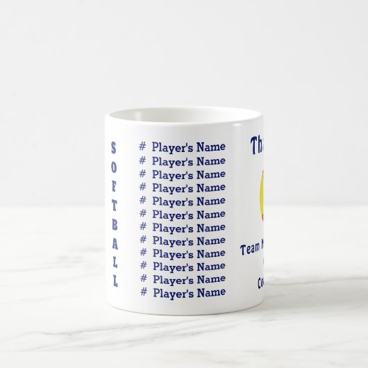 Kundengerechte Softball-Trainer-Geschenk-Ideen Kaffeetasse (Mittel)