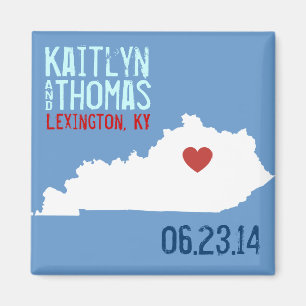 Kundengerechte Stadt Kentuckys Save the Date - Magnet