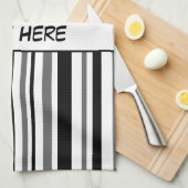 Kundengerechte Streifen und Tupfen Handtuch (Viertel Falte)