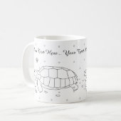 Kundengerechte Sulcata Schildkröten-Tasse Kaffeetasse (Vorderseite Links)