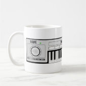 Kundengerechte synthesizer-Tastatur-Tasse Kaffeetasse (Links)