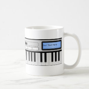 Kundengerechte synthesizer-Tastatur-Tasse Kaffeetasse